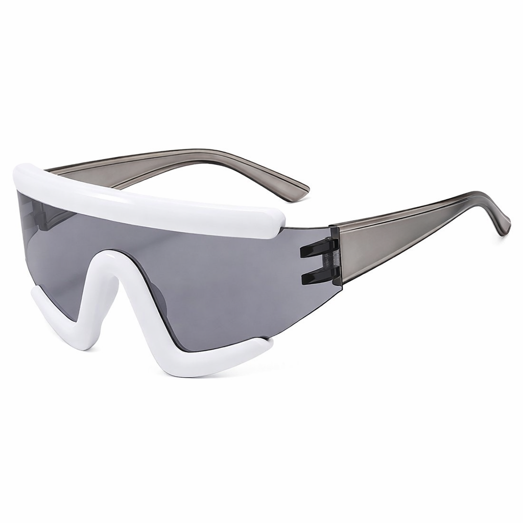 Personalized Large Frame Black Cycling Sunglasses