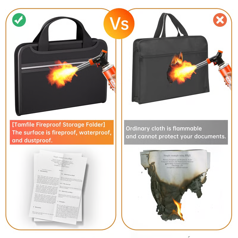 🏆⚡30K+ SOLD! Fireproof File Folder with Handle