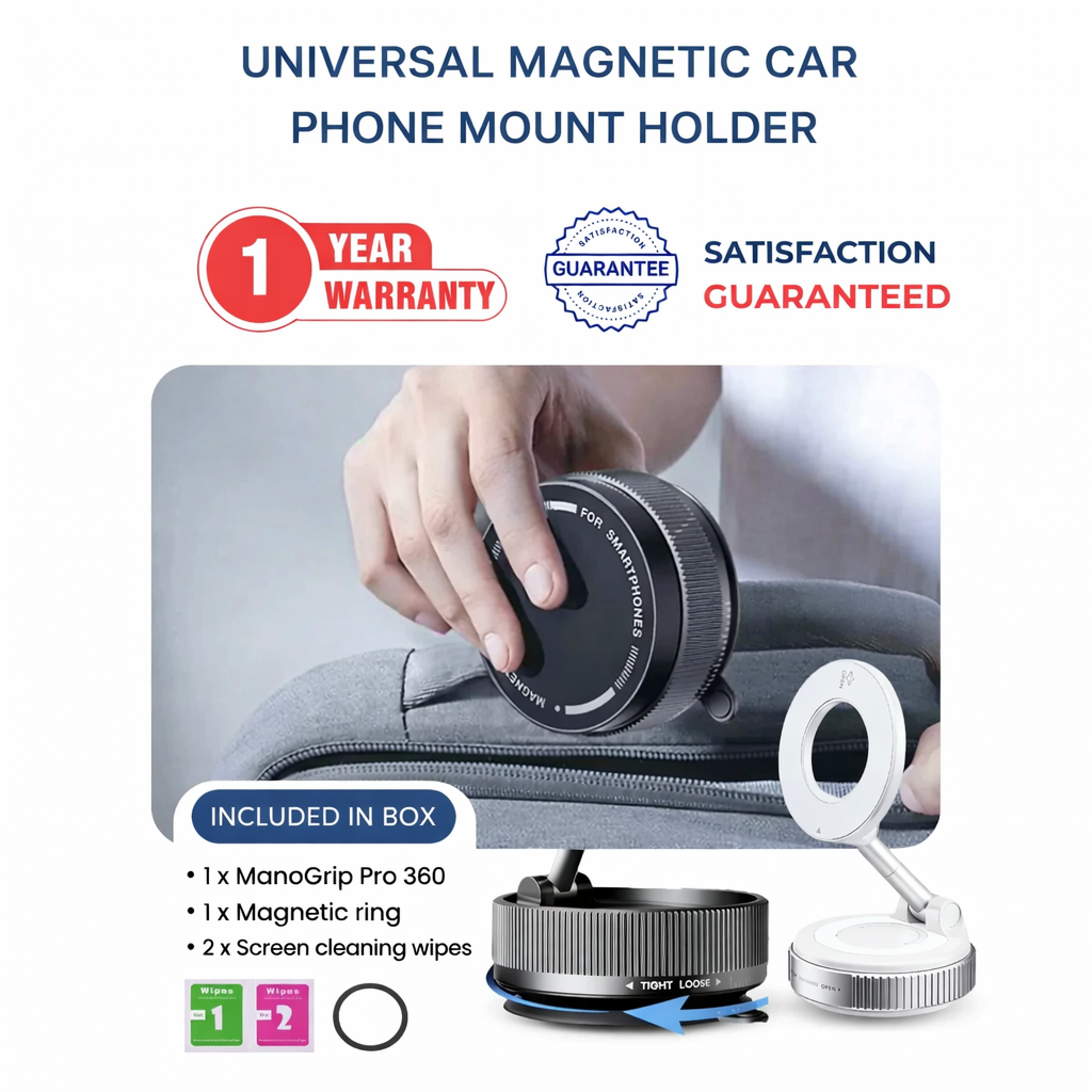 🚗 Universal Magnetic Car Phone Mount Holder 📱—No slips, no distractions—just a safer and smoother driving experience.