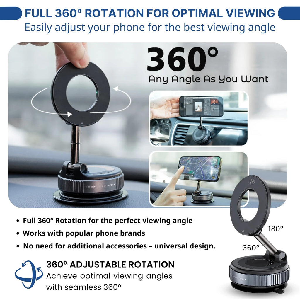 🚗 Universal Magnetic Car Phone Mount Holder 📱—No slips, no distractions—just a safer and smoother driving experience.