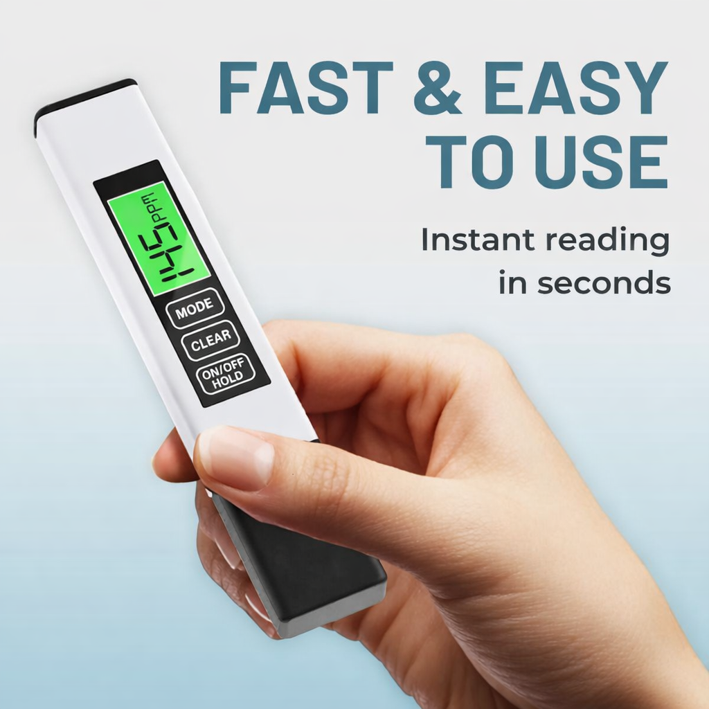 💧 4-in-1 Digital TDS Water Tester for Drinking Water Quality