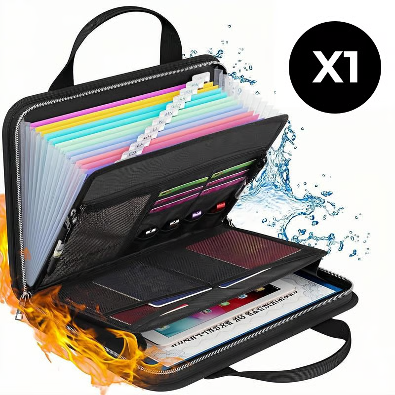 🏆⚡30K+ SOLD! Fireproof File Folder with Handle