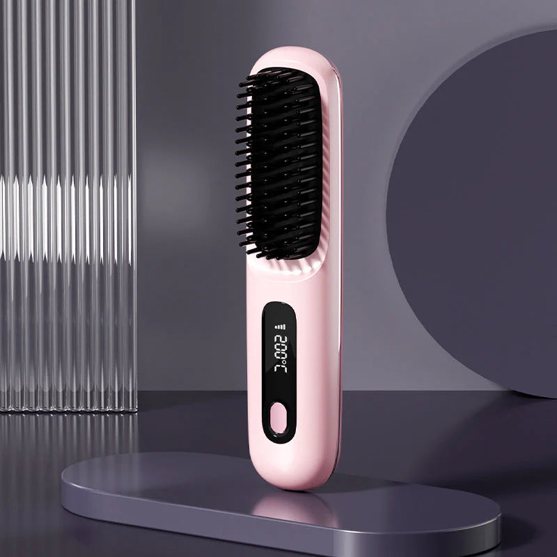 🎁Flash Sale(🚀50%OFF)💖Cordless Ceramic Heated Hair Straightening Comb