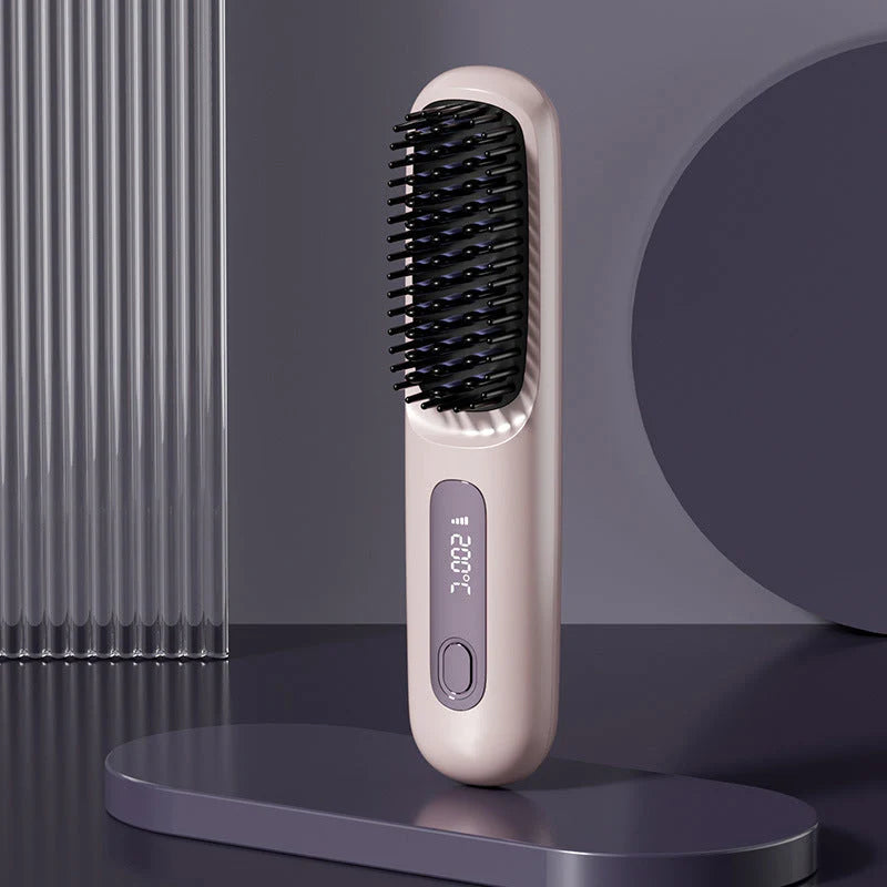 🎁Flash Sale(🚀50%OFF)💖Cordless Ceramic Heated Hair Straightening Comb