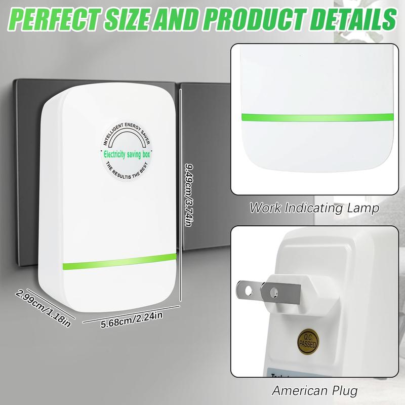 🔥Energy Saver Plug-In Power Box with US Plug 2026 Updated Design, Compatible with 90–250V Input Range