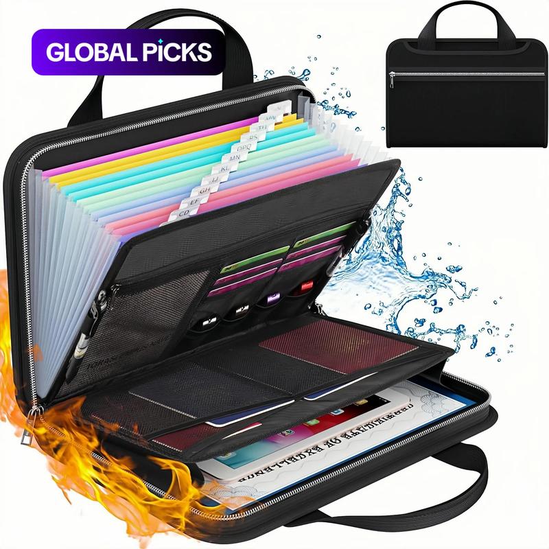 🏆⚡30K+ SOLD! Fireproof File Folder with Handle