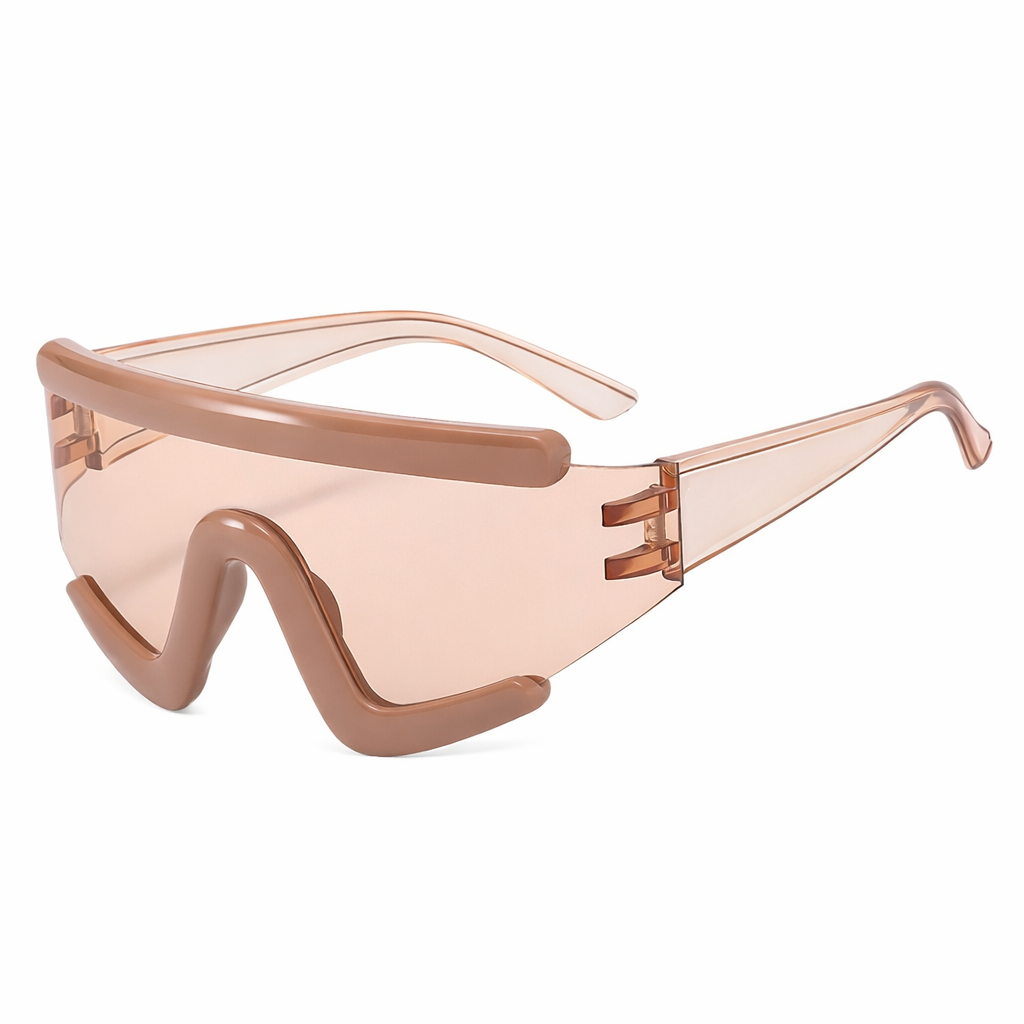 Personalized Large Frame Black Cycling Sunglasses