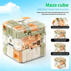 🧩 3D Ball Maze Cube Puzzle - Educational Logic Cube for Kids 🧠👧👦