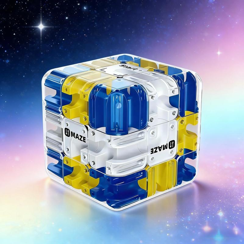 🧩 3D Ball Maze Cube Puzzle - Educational Logic Cube for Kids 🧠👧👦