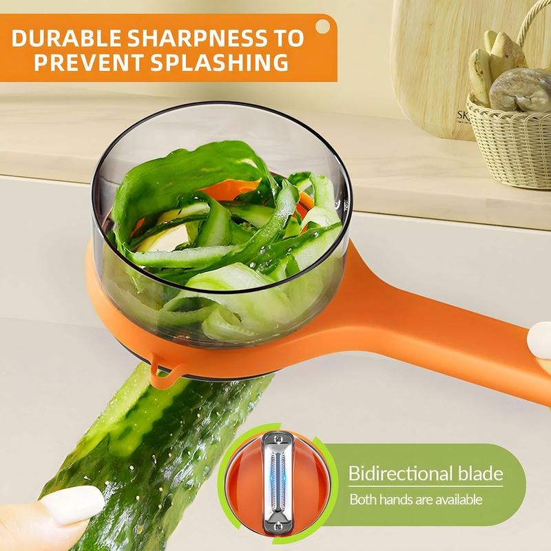 🌿Peeling Knife with Storage Box, Upgrade Vegetable Peeler with Storage Bucket