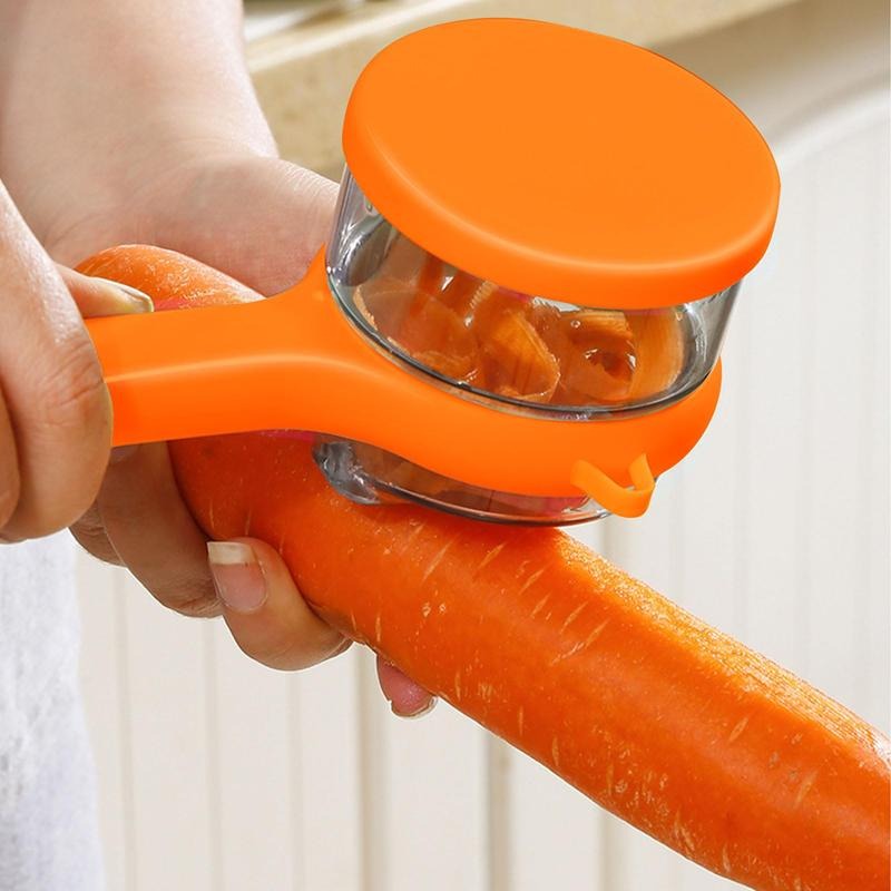 🌿Peeling Knife with Storage Box, Upgrade Vegetable Peeler with Storage Bucket
