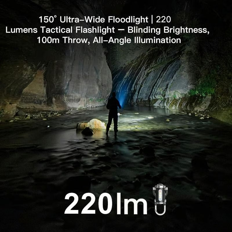 🔦【2026】 Rechargeable Mini Keychain Flashlight COB Keychain Work Light