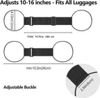 💥 2-Pack Strong Adjustable Luggage Connector Straps – Ultimate Travel Companion!