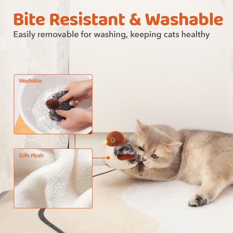 Flapping Bird Cat Toy, Interactive Cat Exercise Toys