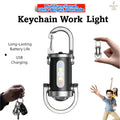 🔦【2026】 Rechargeable Mini Keychain Flashlight COB Keychain Work Light