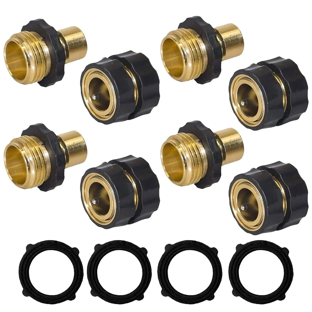 Garden Hose Quick Connector, 3/4 Inch Male and Female Garden Hose Fitting Quick Connector