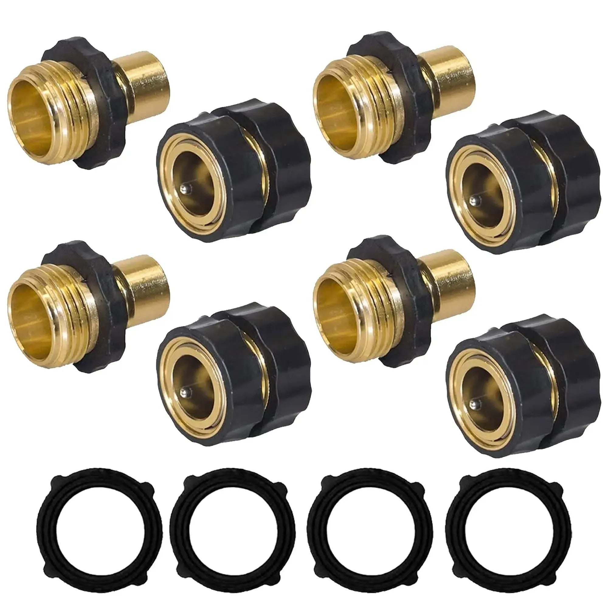 Garden Hose Quick Connector, 3/4 Inch Male and Female Garden Hose Fitting Quick Connector