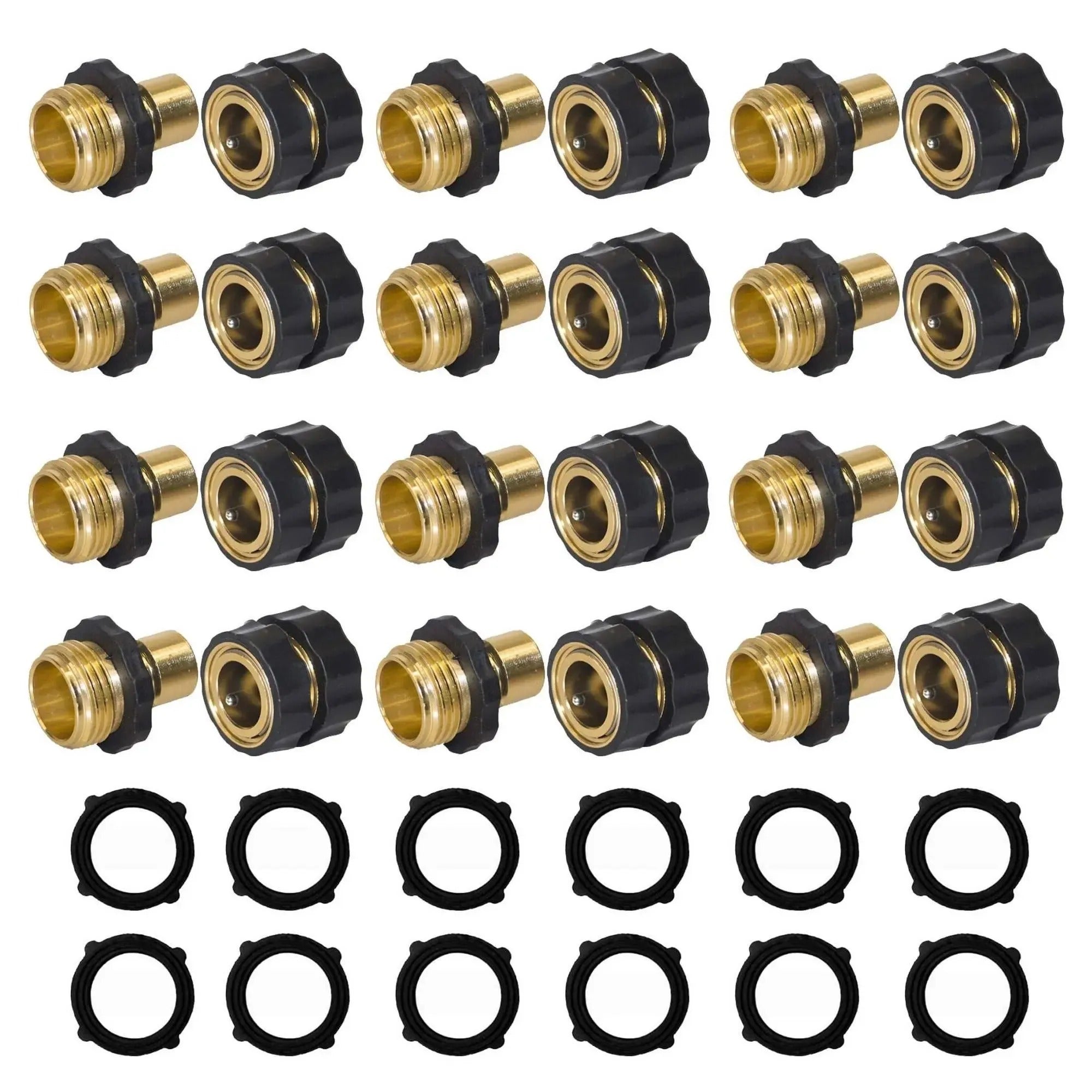 Garden Hose Quick Connector, 3/4 Inch Male and Female Garden Hose Fitting Quick Connector