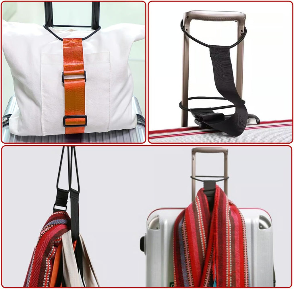 💥 2-Pack Strong Adjustable Luggage Connector Straps – Ultimate Travel Companion!