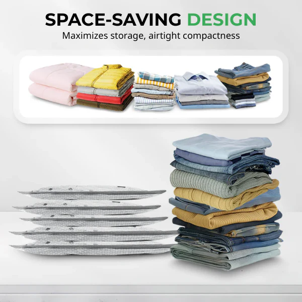 🏆⚡ 50K+ SOLD![2026 Upgraded] Cordless Travel Vacuum Storage Compression Bag