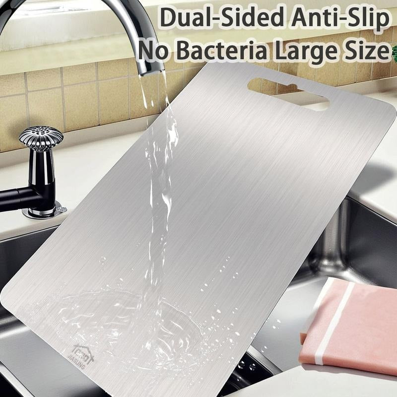 🏆⚡ 50K+ SOLD!3PCS Stainless Steel Cutting Board Set