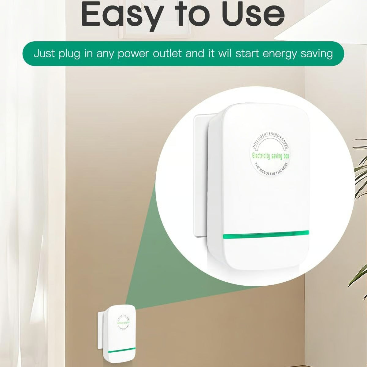 🔥Energy Saver Plug-In Power Box with US Plug 2026 Updated Design, Compatible with 90–250V Input Range