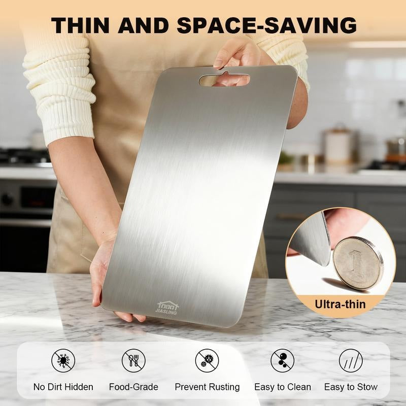 🏆⚡ 50K+ SOLD!3PCS Stainless Steel Cutting Board Set