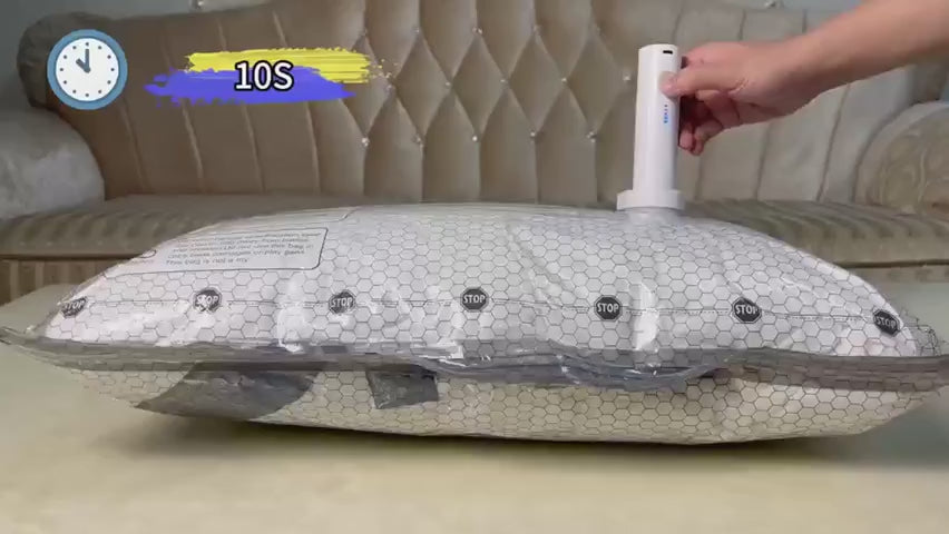 🏆⚡ 50K+ SOLD![2026 Upgraded] Cordless Travel Vacuum Storage Compression Bag