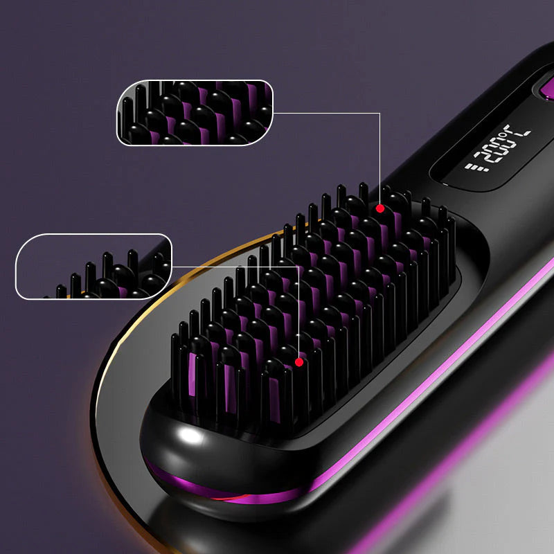 🎁Flash Sale(🚀50%OFF)💖Cordless Ceramic Heated Hair Straightening Comb