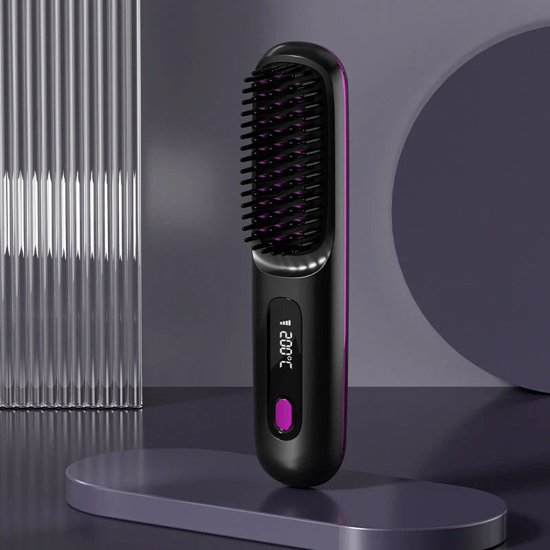 🎁Flash Sale(🚀50%OFF)💖Cordless Ceramic Heated Hair Straightening Comb