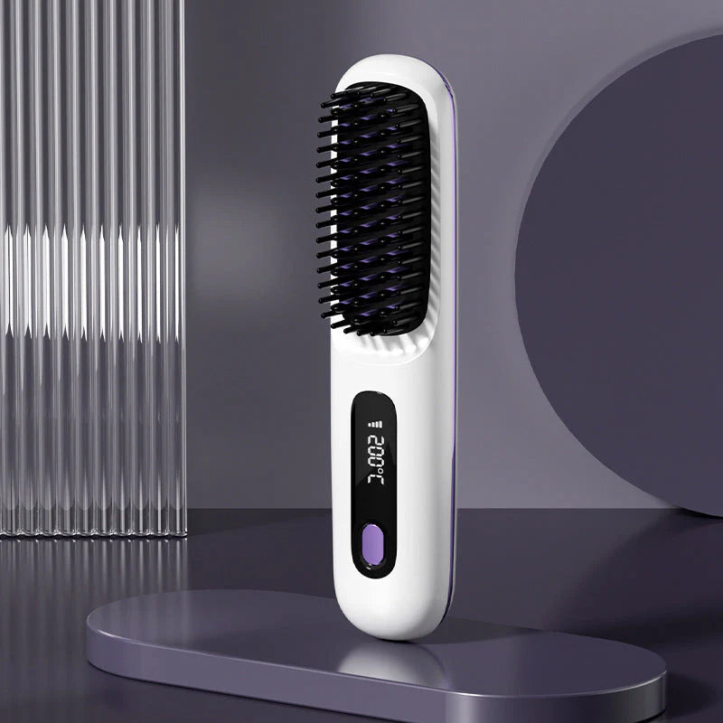 🎁Flash Sale(🚀50%OFF)💖Cordless Ceramic Heated Hair Straightening Comb
